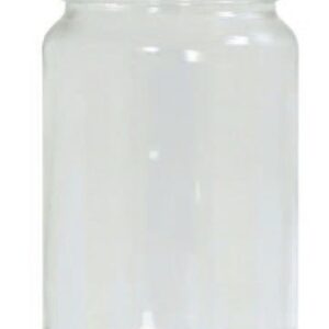 Sachet de 20 pots de verre de 125 grammes lisse,ouverture TO48