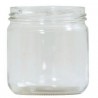 Pot en verre, contenance 500 gr , bas, lisse, ouverture TO82